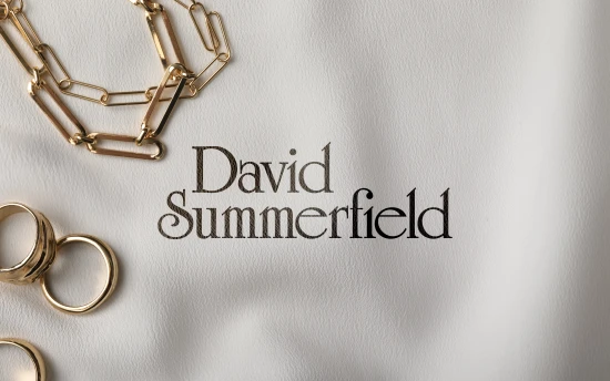 David Summerfield logo with jewellery surrounding