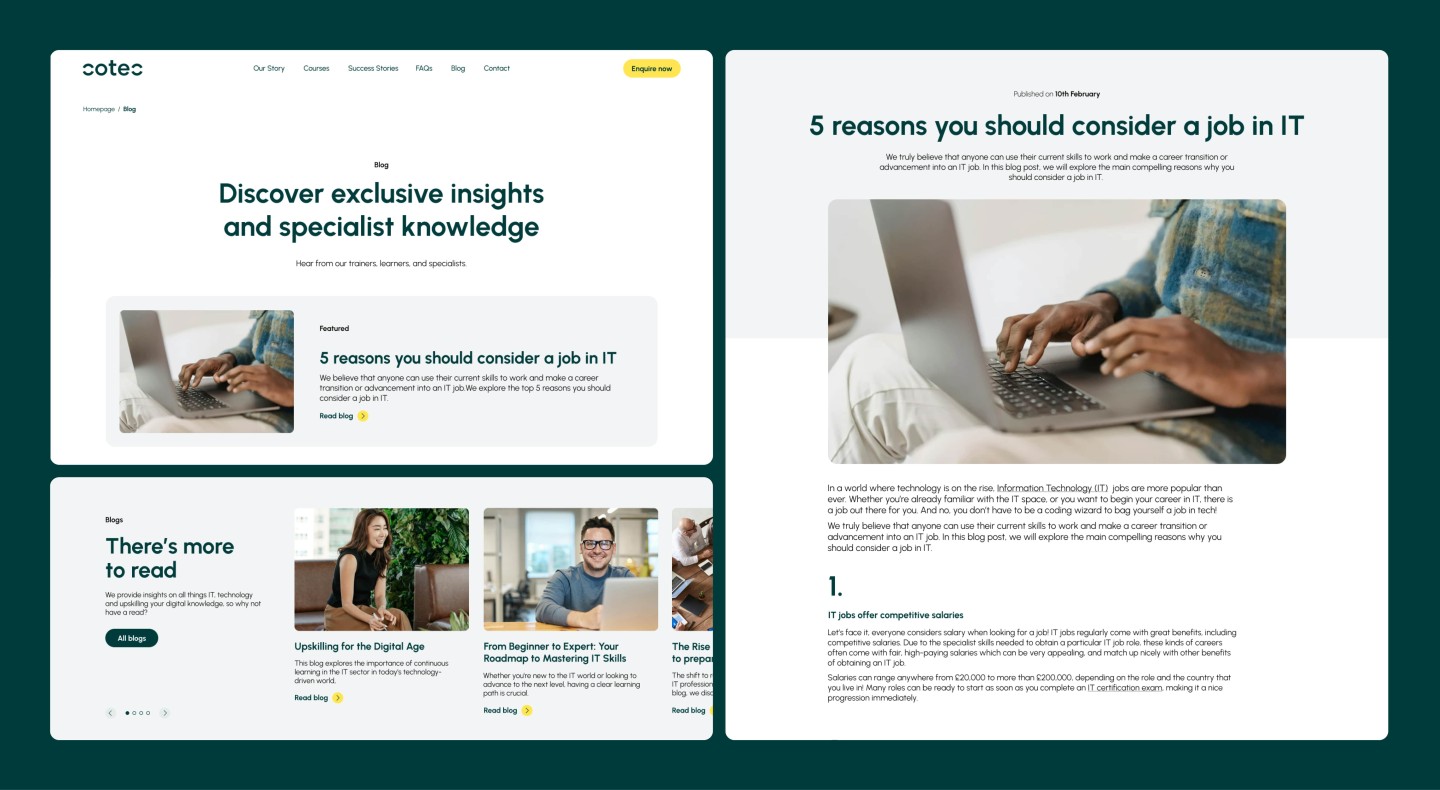blog posts from cotec website